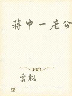 蒋中一老公封面