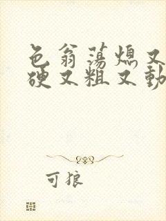 色翁荡熄又大又硬又粗又动态图