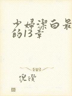 少妇洁白最刺激的13章