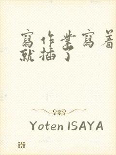 写作业写着写着就插了封面