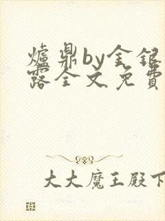 炉鼎by金银花露全文免费阅读笔趣阁