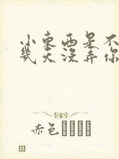 小东西是不是好几天没弄你了封面