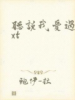 听说我爱过你txt