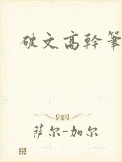 破文高干笔趣阁