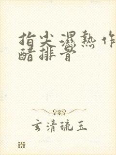 指尖湿热作者糖醋排骨