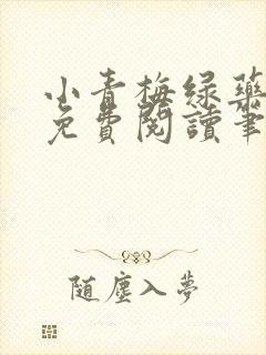 小青梅绿药全文免费阅读笔趣阁封面