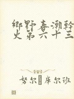 乡野春潮干柴烈火第六十三章