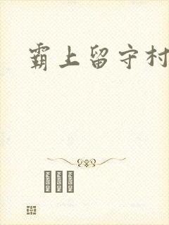 霸上留守村妇封面