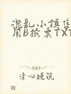 混乱小镇售票员用B检票TXT