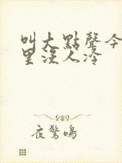 叫大点声今晚家里没人冷封面