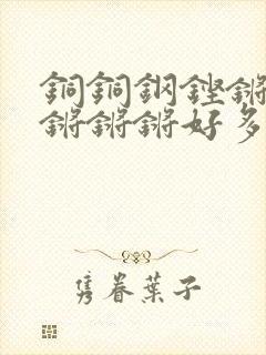 铜铜钢铿锵锵锵锵锵锵好多少阅读