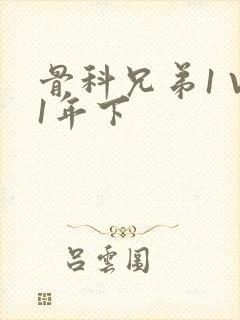 骨科兄弟1 V1年下封面