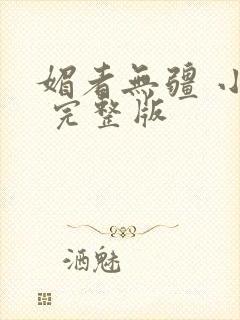 媚者无疆 小说 完整版封面