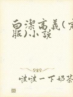 白洁高义(完整版)小说封面