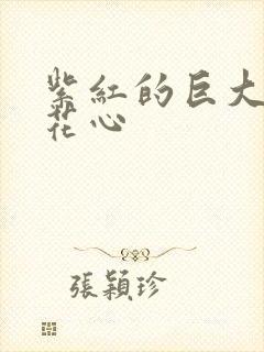 紫红的巨大顶开花心