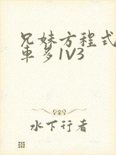 兄妹方程式多R车多1V3