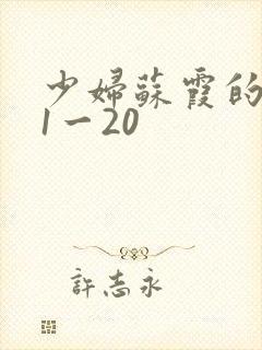 少妇苏霞的沉沦1一20