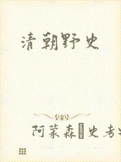 清朝野史