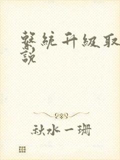 系统升级取液小说封面