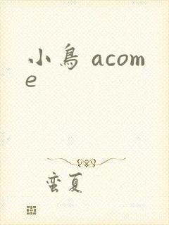 小鸟 acome