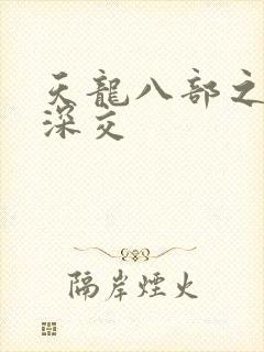 天龙八部之极乐深交封面