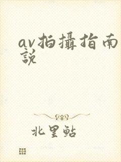av拍摄指南小说封面
