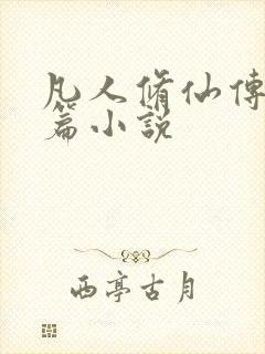 凡人修仙传人界篇小说