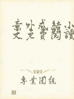 意外成结小说全文免费阅读笔趣阁下载无弹窗