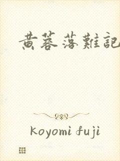 黄蓉落难记封面