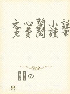 文心阁小说全文免费阅读笔趣阁