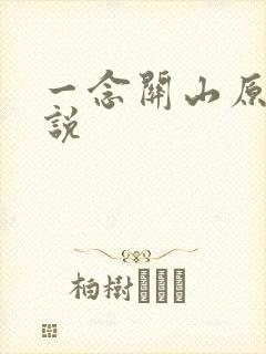 一念关山原著小说