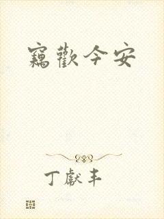 窃欢今安封面