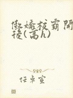 傲娇校霸开荤以后(高h)封面