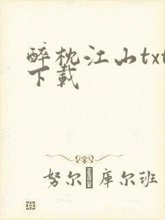 醉枕江山txt下载