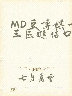 MD豆传媒一二三区进站口