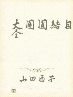 大团圆结目录大全