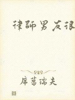 律师男友很难撩封面