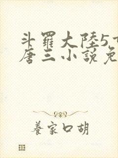 斗罗大陆5重生唐三小说免费阅读