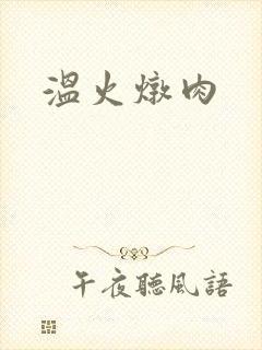 温火炖肉