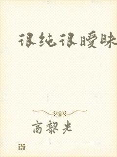 很纯很暧昧小说