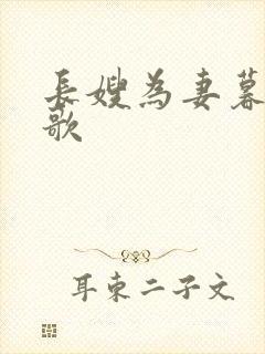 长嫂为妻暮色酒歌封面