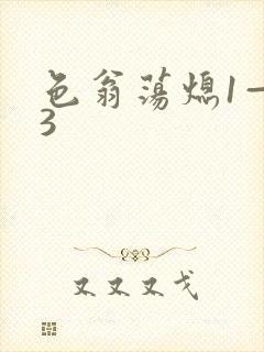 色翁荡熄1—13封面