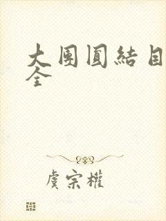 大团圆结目录大全