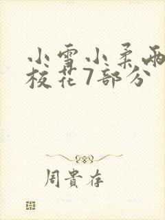 小雪小柔两个大校花7部分封面