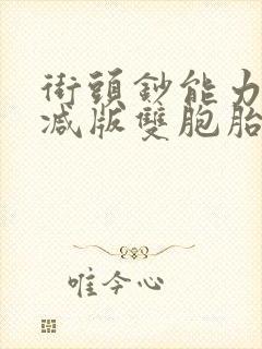 街头钞能力无删减版双胞胎