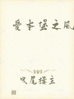 爱本堡之风封面