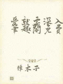 爱就要深入浅出笔趣阁免费阅读封面