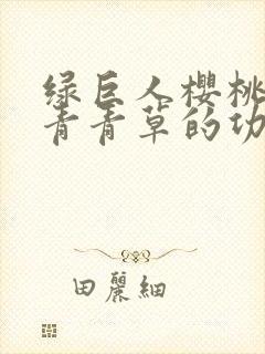 绿巨人樱桃荔枝青青草的功效封面