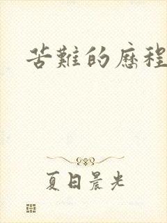 苦难的历程封面