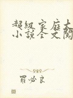 超级家庭大杂烩小说全文阅读